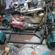 New chassis in progress, with the 5.0 V8 sitting there for fitment purposes.